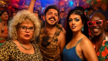 No Centro Histórico, evento celebra a música brega com pista inclusiva e cheia de energia