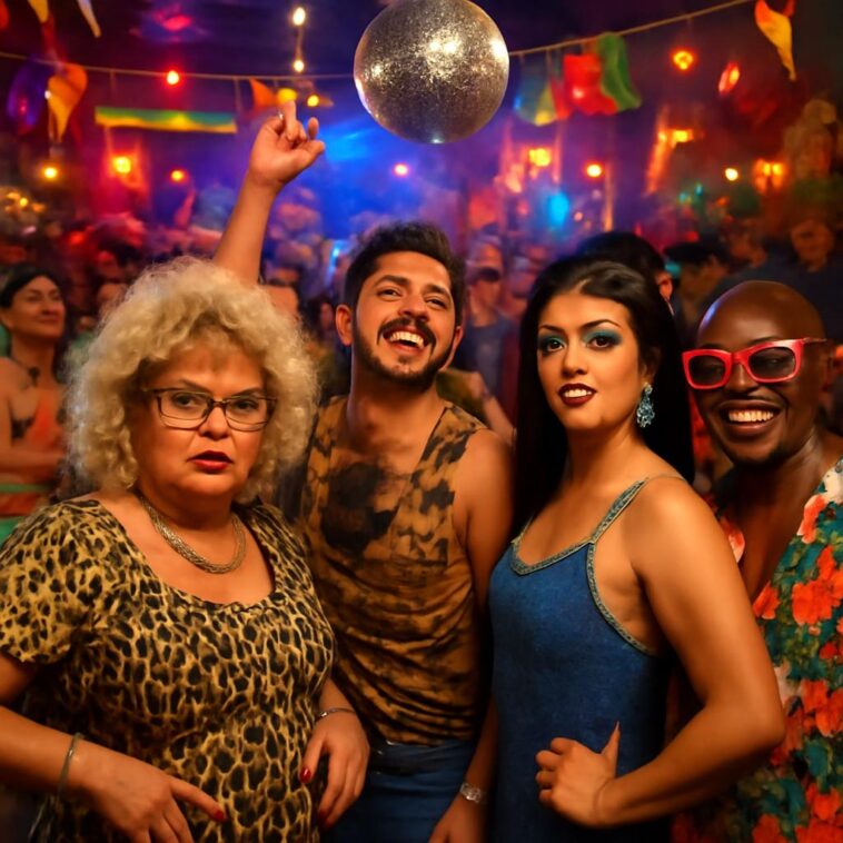 No Centro Histórico, evento celebra a música brega com pista inclusiva e cheia de energia