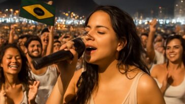 Cantora espanhola surpreende fãs ao aparecer na Pedra do Sal para celebrar o réveillon