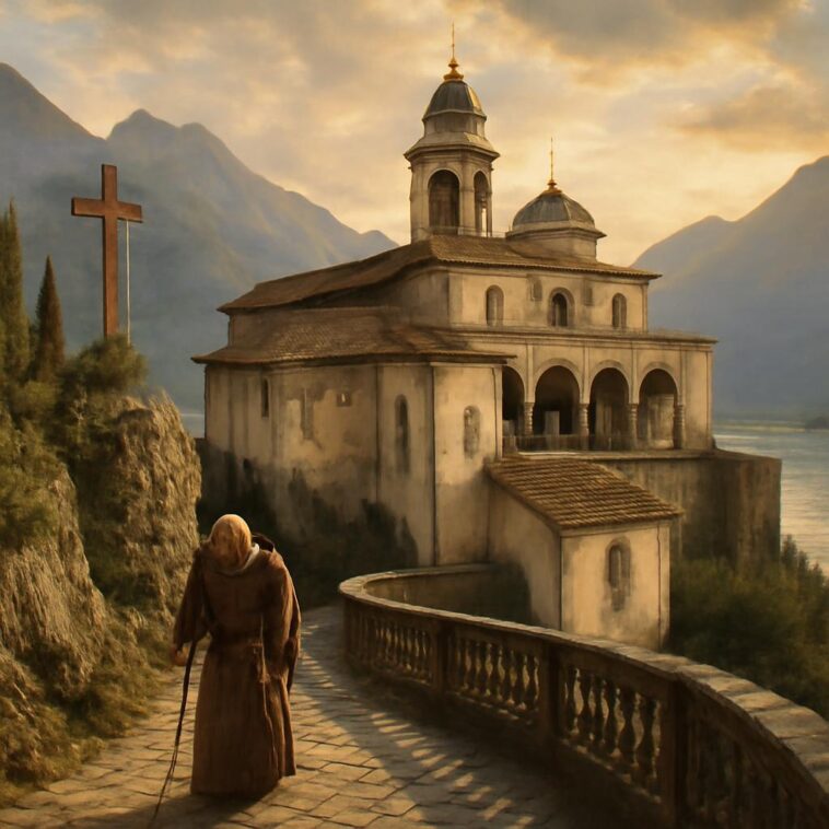 Seis frades enfrentam o fim de uma era em um santuário que fala pela fé e pelo silêncio