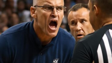 Treinador do UConn é acusado de usar linguagem ofensiva contra oficiais, gerando reação intensa dos fãs