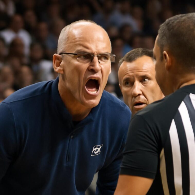 Treinador do UConn é acusado de usar linguagem ofensiva contra oficiais, gerando reação intensa dos fãs