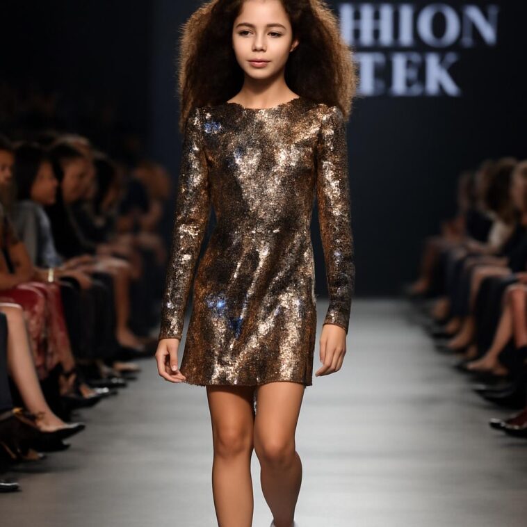 Brooklyn Taylor desfila com casaco icônico de Lady Gaga na primeira edição do evento em Las Vegas