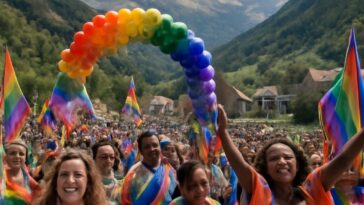 Molines-en-Queyras se veste com as cores do orgulho LGBTQIA+ para a 4ª edição da Queyras Pride