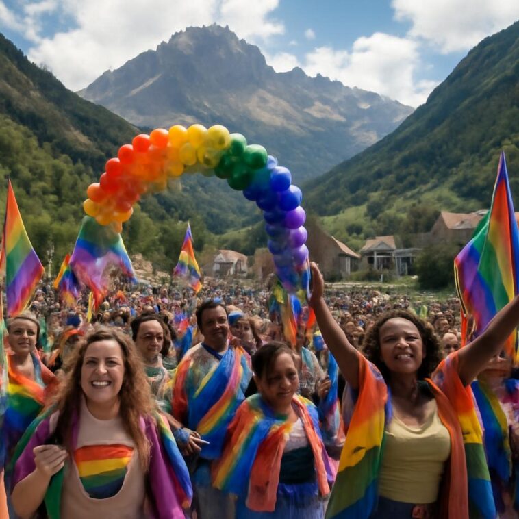 Molines-en-Queyras se veste com as cores do orgulho LGBTQIA+ para a 4ª edição da Queyras Pride