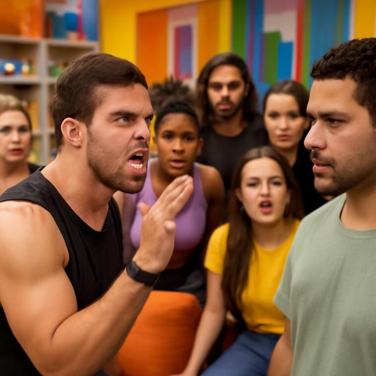 Noite tensa no BBB 26 com acusações de homofobia contra Matheus, gerando revolta entre Juliano Floss e Marcelo