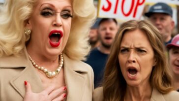 Performance de drag queen em Los Angeles satiriza Erika Kirk e gera debates acalorados no cenário político dos EUA