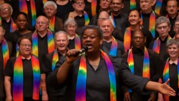 Evento reúne grupos de canto LGBTQ+ do Meio-Oeste em performances vibrantes e cheias de orgulho