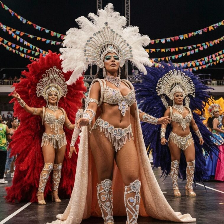 Rainhas e musas encantam nos ensaios técnicos em São Paulo e Rio, mostrando o poder e a beleza do Carnaval