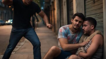 Jovens são perseguidos e feridos por homem que os repreende por demonstrarem afeto em praça pública