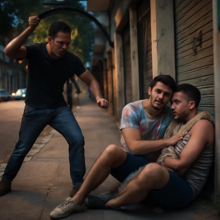 Jovens são perseguidos e feridos por homem que os repreende por demonstrarem afeto em praça pública