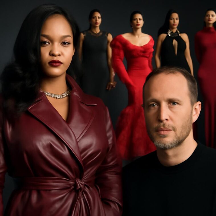 Celebrando o estilo poderoso e sensual da diva Rihanna com as criações do designer Pieter Mulier na maison Alaïa