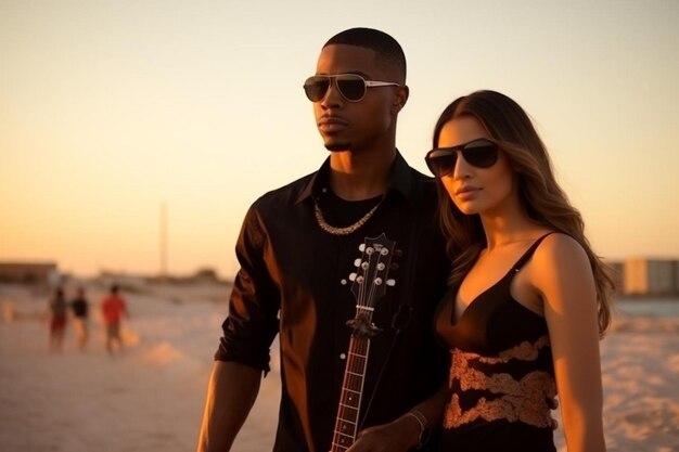 Casal fashionista e cheio de amor brilha em noite especial no restaurante favorito de RiRi