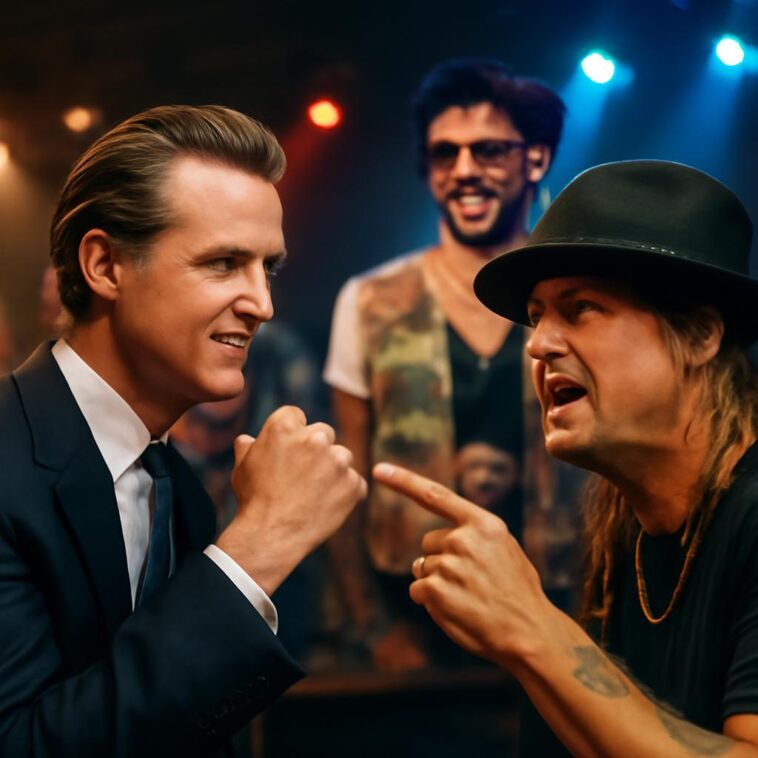 Governador da Califórnia intensifica 'banimento' de Kid Rock e exalta o ícone pop Bad Bunny