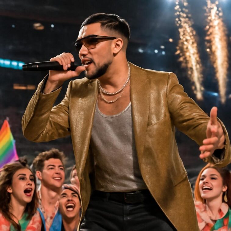 Bad Bunny brilha no Super Bowl e emociona fãs LGBTQIA+ 1 Show histórico do astro porto-riquenho celebra cultura e diversidade com energia contagiante