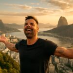 Cantor porto-riquenho compartilha momentos na orla de Ipanema e se conecta com fãs brasileiros