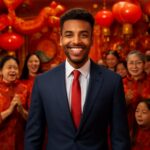 Ator celebra seu aniversário em evento vibrante que destaca cultura e representatividade asiático-americana