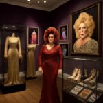 A estrela de Stockton emociona ao ver seus icônicos figurinos em museu local, inspirando a comunidade LGBTQIA+