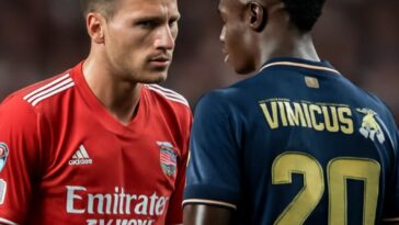 Prestianni reconhece uso de ofensa homofóbica contra Vinícius Jr, que enfrenta racismo e homofobia no futebol europeu