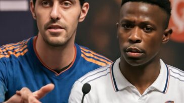 Goleiro do Real Madrid repudia insultos racistas e homofóbicos sofridos por Vinícius Júnior em jogo da Champions League