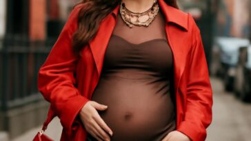 A atriz inspira com looks confortáveis e fashionistas que celebram o corpo gestante