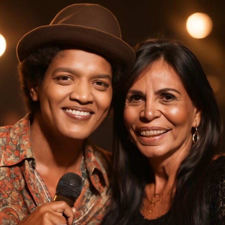 Fãs apontam semelhanças entre hits de Bruno Mars e clássicos da rainha do brega, celebrando raízes latinas e ritmos dançantes