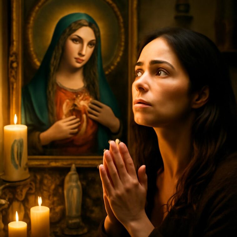 A atriz revela como a música e espiritualidade guiavam sua vida, com uma oração a Madonna antes de dormir