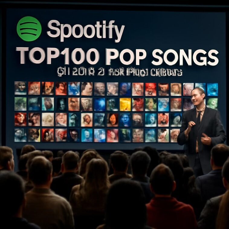 Ranking destaca hits que marcaram a cultura pop digital, com nomes como Taylor Swift, Olivia Rodrigo e Rosé do BLACKPINK