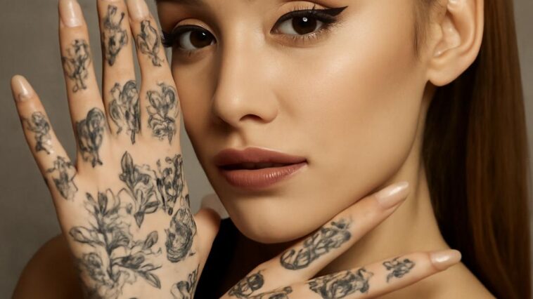 Cantora pop exibe novas tatuagens delicadas que celebram sua arte e estilo autêntico