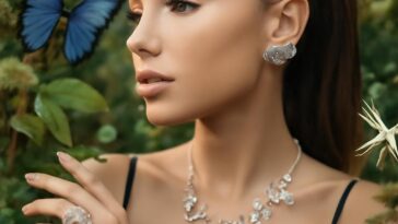 Com borboletas de cristal e flores pérola, cantora cria coleção mágica que exalta a autoexpressão