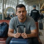 Renan Machado está retido no aeroporto após furto do passaporte dentro de jaqueta no raio-x