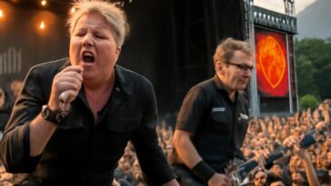 Banda lendária do punk rock se apresenta no festival internacional, trazendo energia e nostalgia para a cena musical de Almaty, Cazaquistão