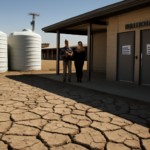 Cidade do Texas enfrenta seca severa e queda na pressão da rede; milhares de alunos podem perder acesso a banheiros. Entenda.