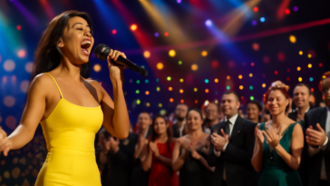 Cantora colocou a plateia para dançar no Domingão com Huck e virou destaque do prêmio da Globo neste domingo; entenda a alta.