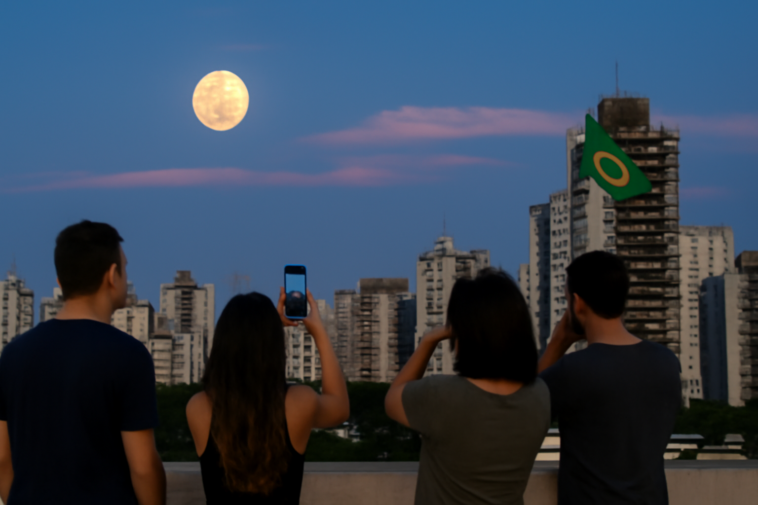 Fenômeno desta terça, 1º de abril, movimenta buscas no Brasil, mas o nome engana. Saiba o que a lua cheia de abril realmente significa.