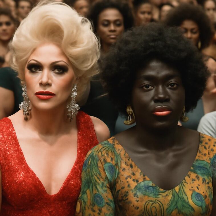 A crítica ao drag como caricatura masculina que questiona o que significa ser mulher e sua relação com o blackface
