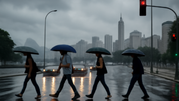 Fenômeno no Atlântico Sul ajuda a explicar a chuva em Rio, São Paulo e Minas nesta quinta; veja o que dizem os alertas.