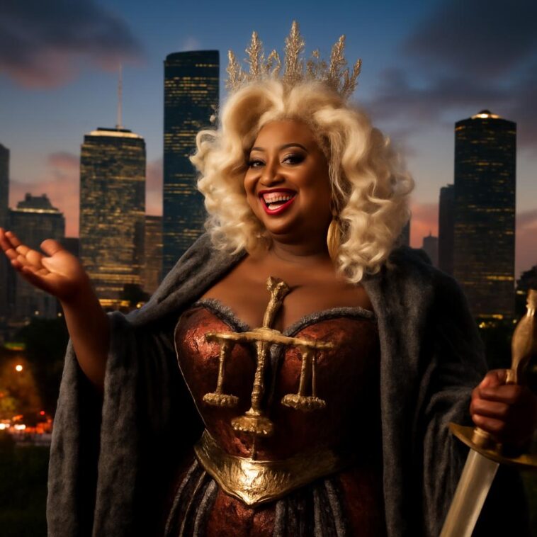 Conheça Justice Taylor, performer que transforma o palco em espaço de amor, resistência e inclusão na cena drag de Houston