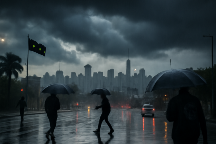 Frente fria avança pelo Sul e altera o clima no Sudeste, enquanto Norte e Nordeste seguem com pancadas intensas. Entenda.