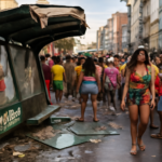 Estrutura de ponto cedeu durante celebração na capital baiana e o vídeo viralizou. Entenda por que o caso do ônibus está em alta.