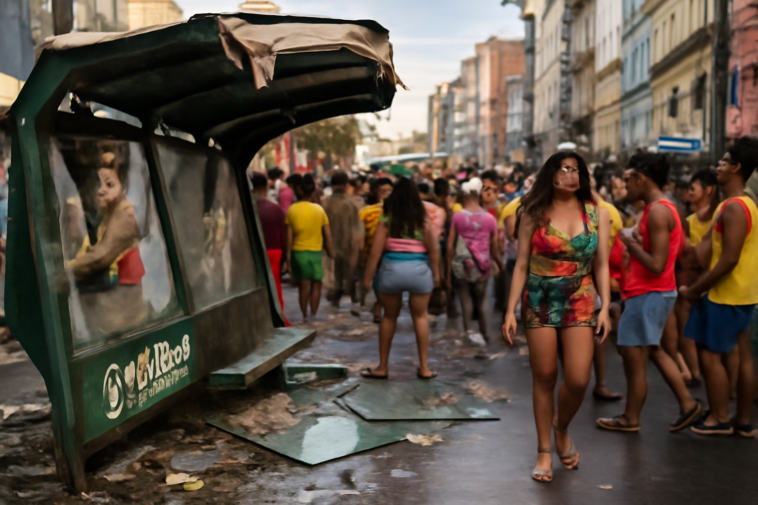 Estrutura de ponto cedeu durante celebração na capital baiana e o vídeo viralizou. Entenda por que o caso do ônibus está em alta.