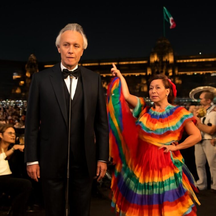 Andrea Bocelli se apresenta no Zócalo da Cidade do México com Los Ángeles Azules e Ximena Sariñana em show gratuito imperdível