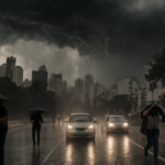 Temporal com granizo colocou BH em alerta nesta quarta (8). Saiba onde a chuva foi mais forte e o que esperar até quinta de manhã.