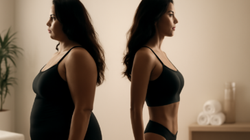 Modelo mostrou o antes e depois do tratamento do lipedema e explicou a mudança iniciada após 2024. Entenda o que ela relatou.