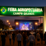 Cantor desembarcou nesta quinta para o show gratuito que inaugura a feira agropecuária em MS; entenda por que o evento está em alta.