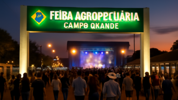 Cantor desembarcou nesta quinta para o show gratuito que inaugura a feira agropecuária em MS; entenda por que o evento está em alta.