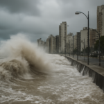 Defesa Civil aponta mar agitado e risco alto no litoral catarinense entre quinta e sexta; veja as áreas mais afetadas e os cuidados.