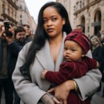Cantora brilha ao apresentar Rocki, sua filha, em passeio com A$AP Rocky e filhos em Paris