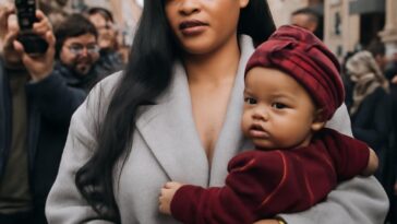 Cantora brilha ao apresentar Rocki, sua filha, em passeio com A$AP Rocky e filhos em Paris