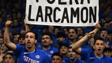 Seguidores celestes protestam contra técnico e protagonizam momento lamentável no estádio Cuauhtémoc